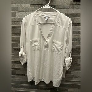 Calvin Klein Women's Ivory Blouse